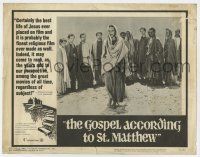 4w522 GOSPEL ACCORDING TO ST. MATTHEW LC #3 '66 Pier Paolo Pasolini, Irazoqui as Jesus Christ!
