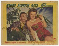 4w557 HENRY ALDRICH GETS GLAMOUR LC '43 Jimmy Lydon falls for sexy Frances Gifford in sarong!