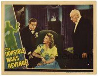4w604 INVISIBLE MAN'S REVENGE LC '44 Hobbes watches Alan Curtis talks to Evelyn Ankers in chair!