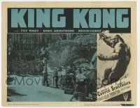 4w641 KING KONG LC #2 R52 great image of Robert Armstrong & crew approaching island natives!