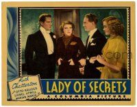 4w648 LADY OF SECRETS LC '36 Otto Kruger & another man in tux w/ Ruth Chatterton and Marian Marsh!