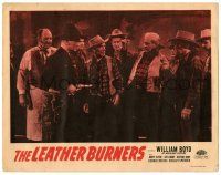 4w658 LEATHER BURNERS LC R40s William Boyd as Hopalong Cassidy holds bad guys at gunpoint!