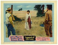 4w662 LEGEND OF THE LOST LC #8 '57 Sophia Loren in love triangle with John Wayne & Rossano Brazzi!