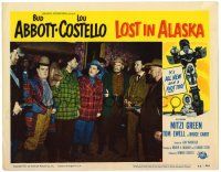 4w675 LOST IN ALASKA LC #2 '52 Bud Abbott & Lou Costello surrounded by men with guns!