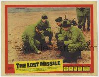 4w677 LOST MISSILE LC #7 '58 men in thermal clothing outdoors looking for signs in the sand!