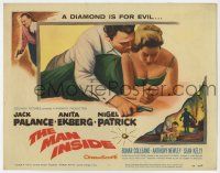 4w075 MAN INSIDE TC '58 great images of young Jack Palance, diamond smuggling!