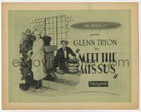 4w081 MEET THE MISSUS TC '25 Hal Roach, Glenn Tryon scrubbing stairs by maid Helen Gilmore!