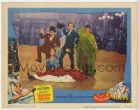 4w725 MOULIN ROUGE LC #5 '53 Can-Can dancers on stage including Toulouse-Lautrec imitator!