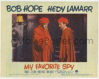 4w735 MY FAVORITE SPY LC #2 '51 close up of Bob Hope wearing turban & robe!