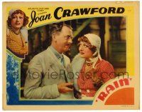 4w794 RAIN LC R37 great close up of Joan Crawford as prostitute Sadie Thompson!