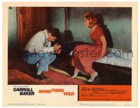 4w862 SOMETHING WILD LC #1 '62 sexy Carroll Baker on bed watches Ralph Meeker have a breakdown!