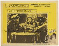 4w929 TO HAVE & HAVE NOT LC #7 R56 sexy Lauren Bacall between Humphrey Bogart & Walter Brennan!