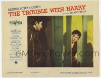 4w943 TROUBLE WITH HARRY LC #6 '55 Alfred Hitchcock black comedy, Shirley MacLaine w/ Royal Dano!