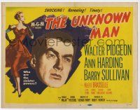 4w162 UNKNOWN MAN TC '51 Walter Pigeon, Ann Harding, who are the sinister powers?