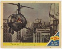4w951 UP GOES MAISIE LC #2 '46 wacky sky high Ann Sothern in helicopter going to Hollywood Bowl!