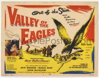 4w163 VALLEY OF THE EAGLES TC '52 in mortal combat with savage wolves, English Arctic thriller!