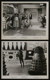 4x583 DR. WHO & THE DALEKS 2 8x10 stills '66 Barrie Ingham, humans fighting the mutant-cyborgs!