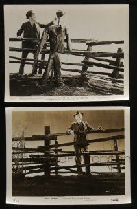 4x617 OUR TOWN 2 8x10 stills '40 cool portraits of Frank Craven and fence, cool scarecrow!