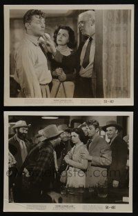 4x646 WHERE DANGER LIVES 2 8x10 stills '50 great images of Robert Mitchum & sexy Faith Domergue!