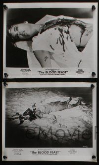4x444 BLOOD FEAST 4 8x10 stills '63 Herschell Gordon Lewis classic, great gory horror images!