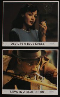4x729 DEVIL IN A BLUE DRESS 8 8x10 mini LCs '95 cool images of private eye Denzel Washington!