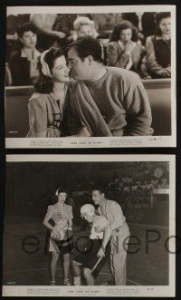 4x457 HERE COME THE CO-EDS 4 8x9.75 stills '45 Abbott & Costello are in a girls' school, Lon Chaney!