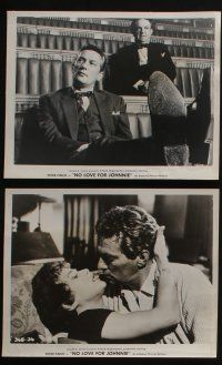 4x314 NO LOVE FOR JOHNNIE 7 8x10 stills '61 Peter Finch & Mary Peach in political sex scandal!