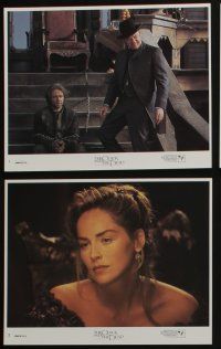 4x872 QUICK & THE DEAD 8 8x10 mini LCs '95 Sharon Stone, Hackman, Leonardo DiCaprio, Russell Crowe