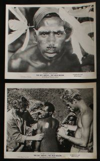 4x378 SKY ABOVE THE MUD BELOW 6 8x10 stills '62 great images of New Guinea jungle natives!