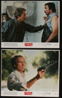4x916 SUDDEN IMPACT 8 8x10 mini LCs '83 Clint Eastwood w/ huge .44 auto and revolver, Sondra Locke!