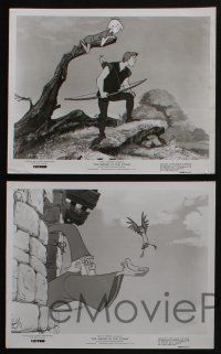 4x428 SWORD IN THE STONE 5 8x10 stills R73 Disney cartoon of young King Arthur & Merlin the Wizard!
