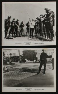 4x550 THUNDERBALL 3 8x10 stills R68 Adolfo Celi w/ speargun and frogmen, diving and action images!