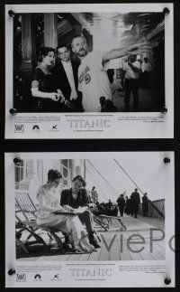 4x488 TITANIC 4 8x10 stills '97 Leonardo DiCaprio, Kate Winslet, director James Cameron candids!