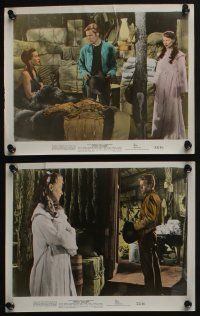 4x965 WHITE FEATHER 6 color 8x10 stills '55 Robert Wagner & Native American Debra Paget!