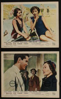 4x034 BELLES ON THEIR TOES 4 color English FOH LCs '52 Jeanne Crain, Debra Paget, Carmichael!