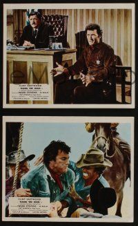 4x053 HANG 'EM HIGH 3 color English FOH LCs '68 Clint Eastwood, western action scenes!