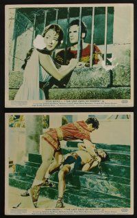 4x015 LAST DAYS OF POMPEII 7 color English FOH LCs '59 different mighty Steve Reeves!