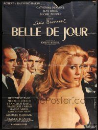 4y448 BELLE DE JOUR French 1p 1967 Luis Bunuel, close up of sexy naked Catherine Deneuve!