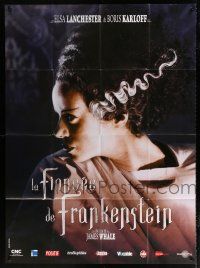 4y492 BRIDE OF FRANKENSTEIN French 1p R08 best close up of Elsa Lanchester in the title role!