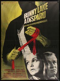 4y507 BUNNY LAKE IS MISSING French 1p '66 Otto Preminger, different art by Georges Kerfyser!