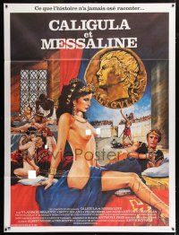 4y511 CALIGULA & MESSALINA French 1p '82 Caligula et Messaline, Crovato art of sexy women in orgy!