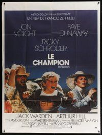4y522 CHAMP French 1p '79 different image of Jon Voight, Ricky Schroder & Faye Dunaway!