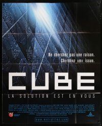 4y327 CUBE DS French 47x57 '99 cool completely different image, Canadian science fiction!