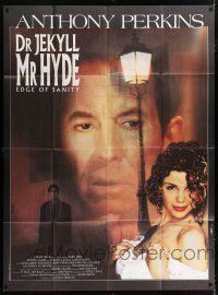 4y611 EDGE OF SANITY French 1p '89 Anthony Perkins, loosely based on Dr. Jekyll and Mr. Hyde!