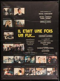 4y653 FLIC STORY French 1p '71 Michel Constantin, montage of different scenes from the movie!