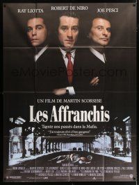 4y689 GOODFELLAS French 1p '90 Robert De Niro, Joe Pesci, Ray Liotta, Martin Scorsese classic!