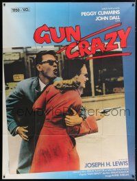 4y704 GUN CRAZY French 1p R80s Joseph H. Lewis noir classic, bad Peggy Cummins, different image!