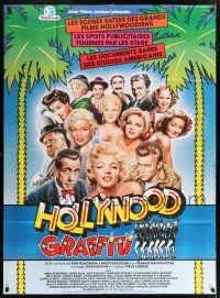 4y722 HOLLYWOOD OUT-TAKES French 1p '80s art of Marilyn, Bogart, Dean & top stars by Gilbert Mace!
