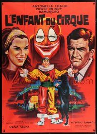 4y732 IL FIGLIO DEL CIRCO French 1p '63 art of clown Ramuncho, Antonella Lualdi & Mondy by Mascii!