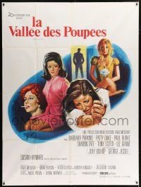 4y967 VALLEY OF THE DOLLS French 1p '67 Sharon Tate, Jacqueline Susann, different Grinsson art!